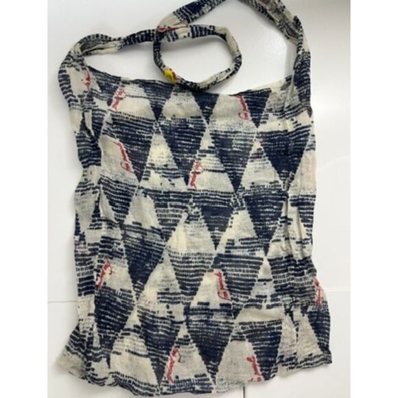Free People sheer tote/hobo with a geometric design. - Picture 2 of 9